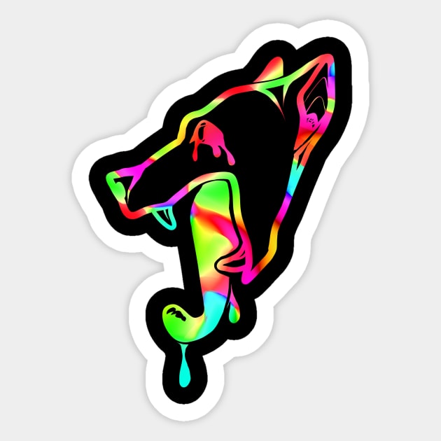 Sick Mutt (Hot Thermal) Sticker by Shaderic